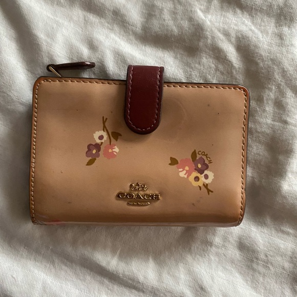 Coach Handbags - Coach Brown Floral Women's Wallet